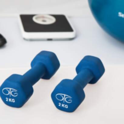 Blue Dumbells